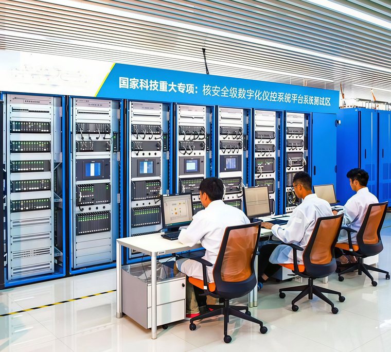 SCADA / DCS：控制室机柜与 HMI 操作台